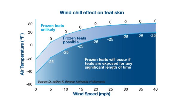 Wind chill effect