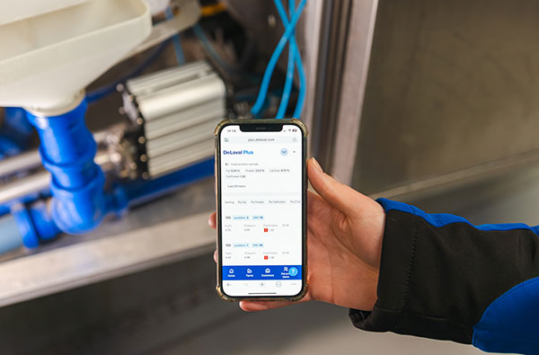 Bild 1: Daten zur Milchzusammensetzung, gemessen mit der DeLaval BioSensors Milchinhaltsstoffanalyse und analysiert in DeLaval Plus