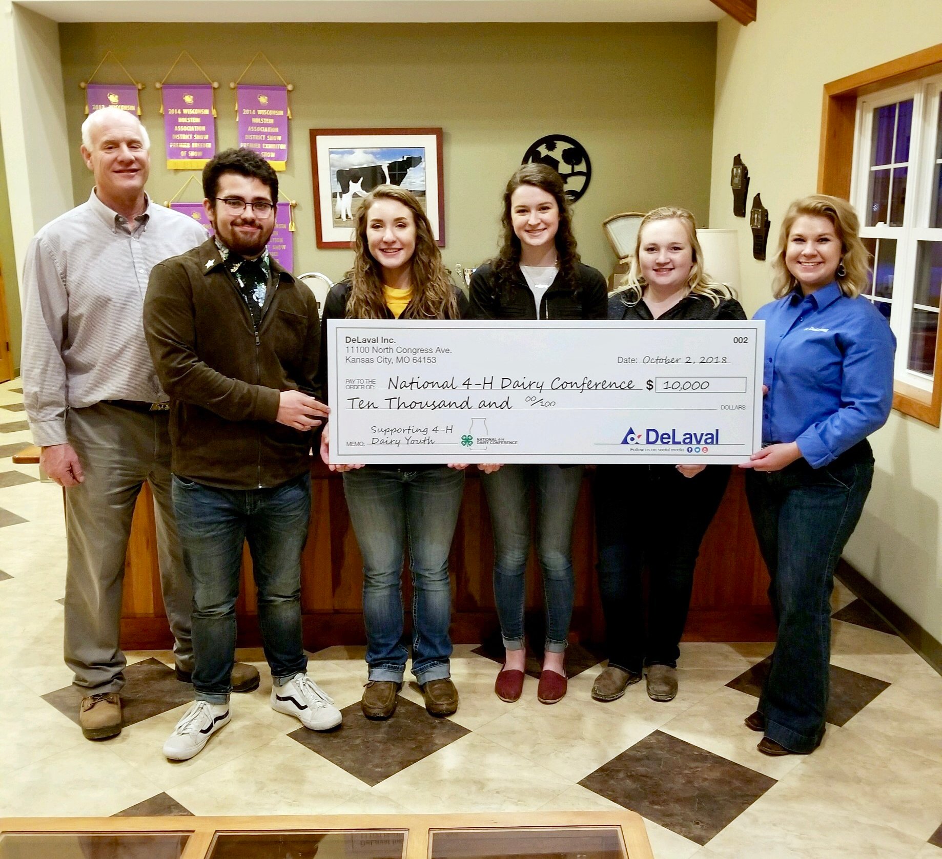 DeLaval 4-H Donation
