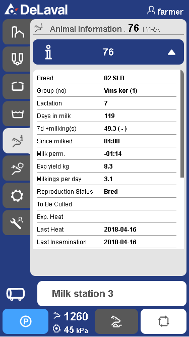 Gérer les vaches à un niveau individuel