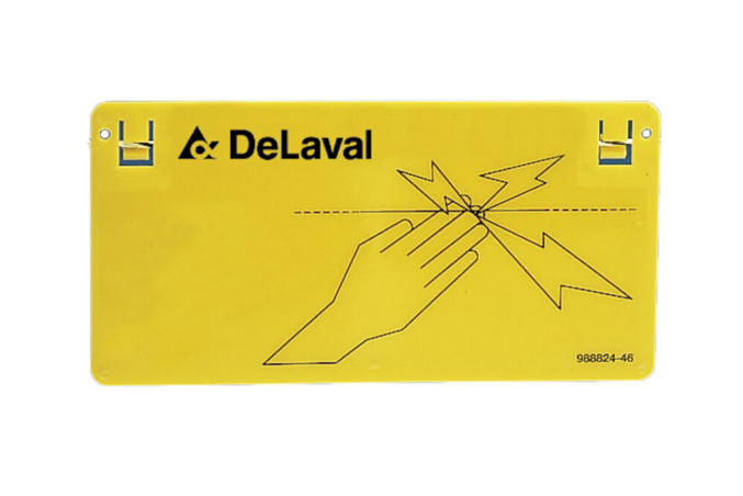 Panneau d'avertissement DeLaval