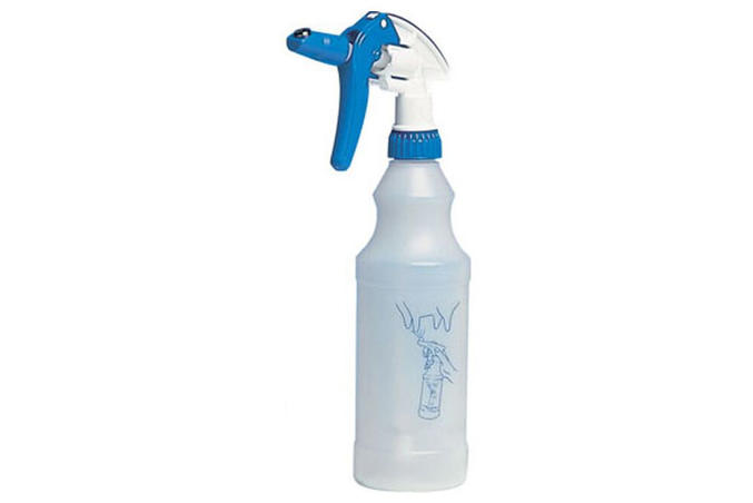 Sprayflaska, uppåtriktad stråle