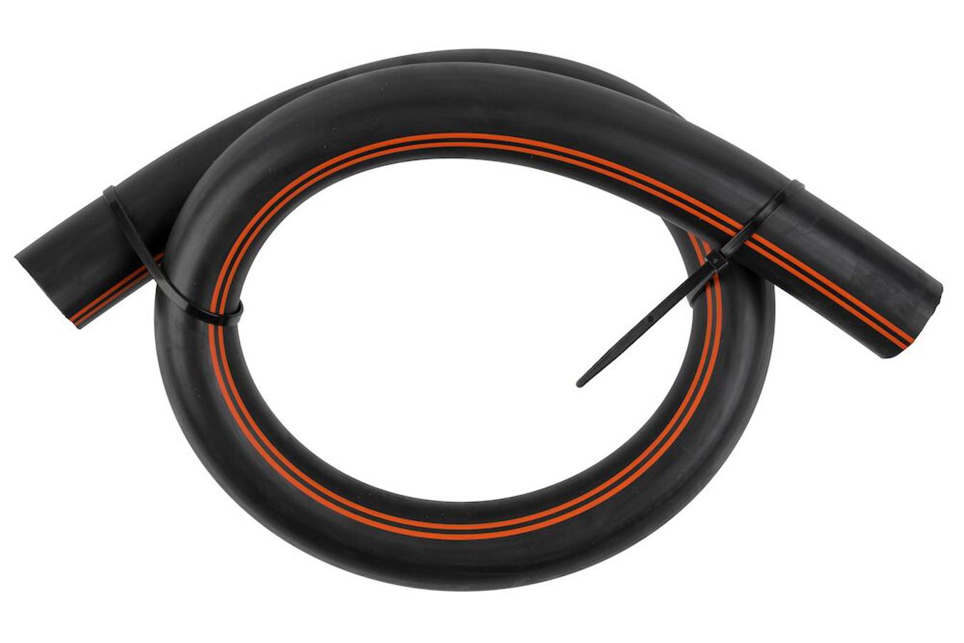 Rubber milk hose for commercial dairy milking system