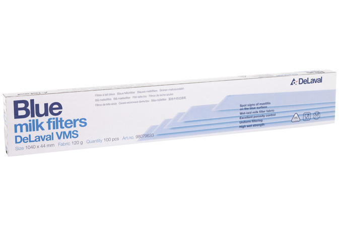 Filtres à lait VMS DeLaval, cousus, 120 g - Boîte de 100 filtres