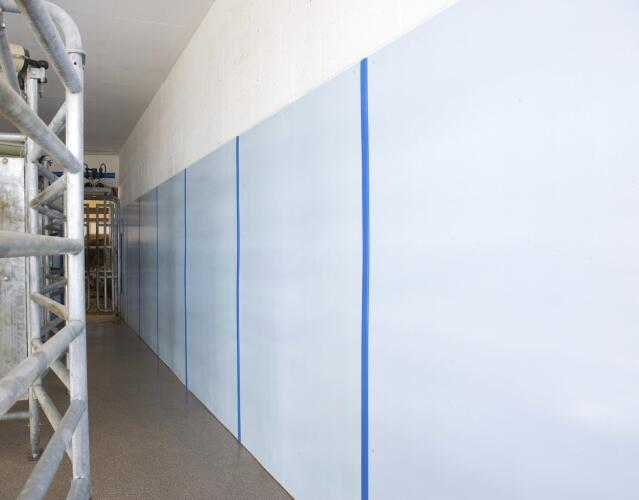 Pannelli in PVC per le pareti della sala di mungitura, DeLaval WPP - DeLaval