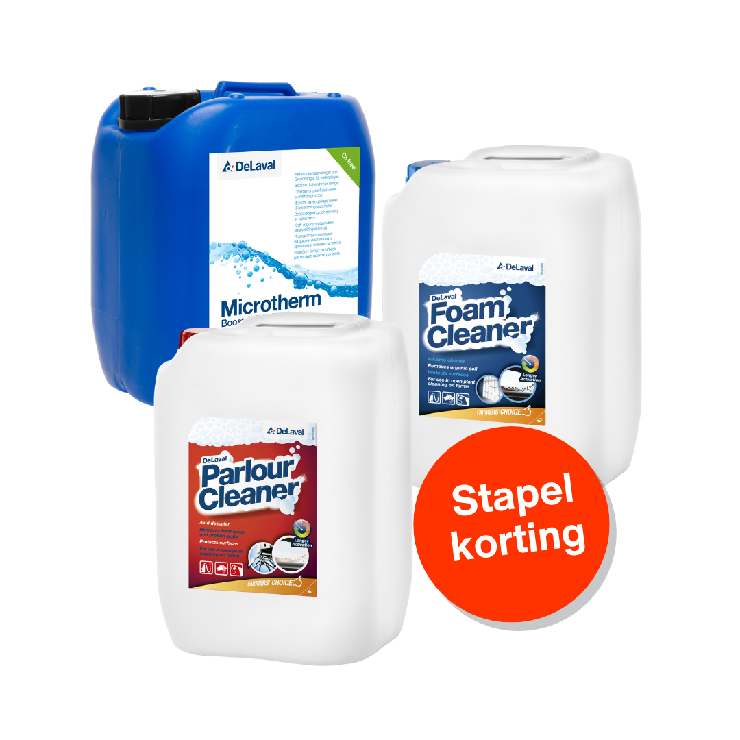 Actie - DeLaval schuimreinigers en Microtherm