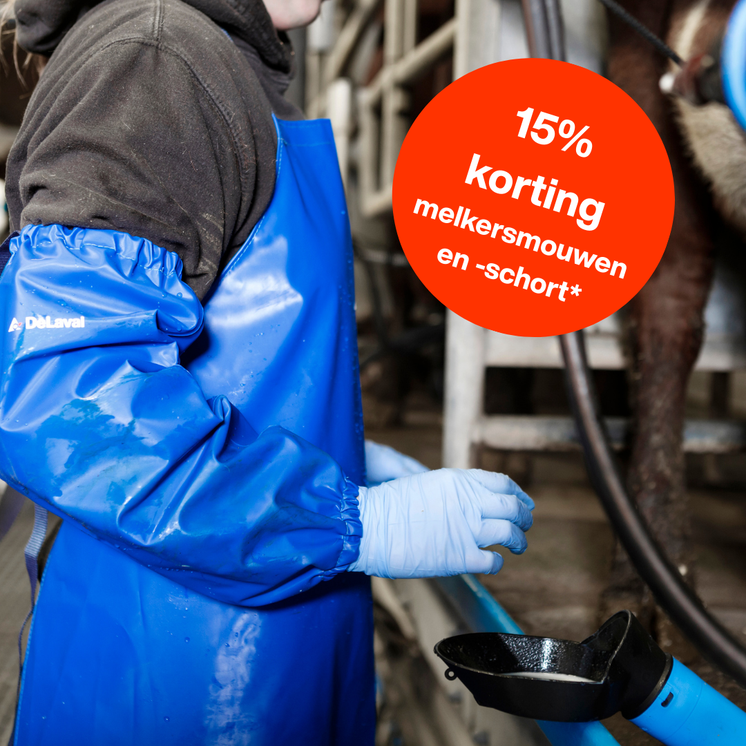 Melkerskleding DeLaval met 15% korting 