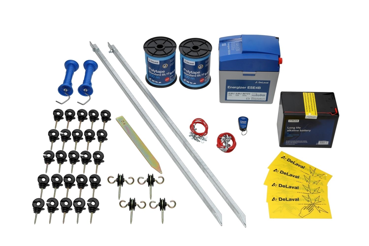 Collectie producten DeLaval afrastering