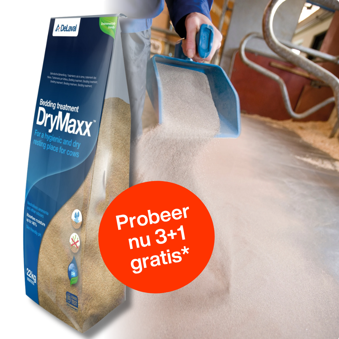 DeLaval DryMaxx boxstrooimiddel met actie 3+1 gratis