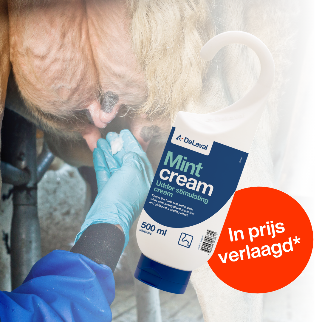 DeLaval Mint cream met een actie sticker: nu in prijs verlaagd