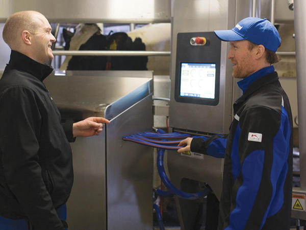 Visita técnico contrato delaval para granjas 