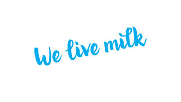 logo we live milk