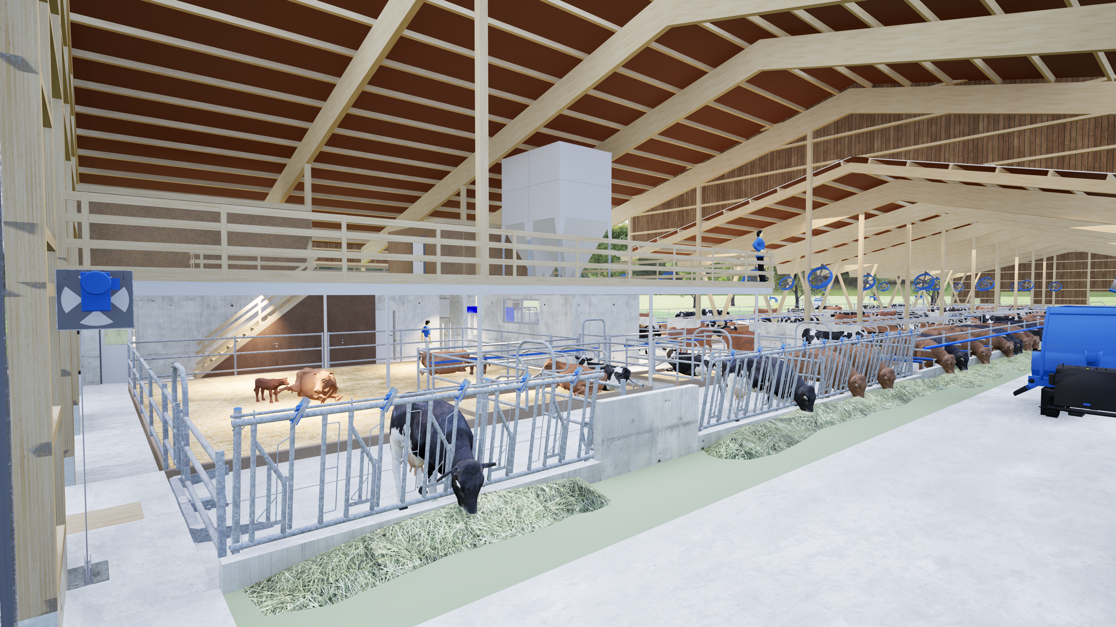 DeLaval 150-Normstall Grundriss